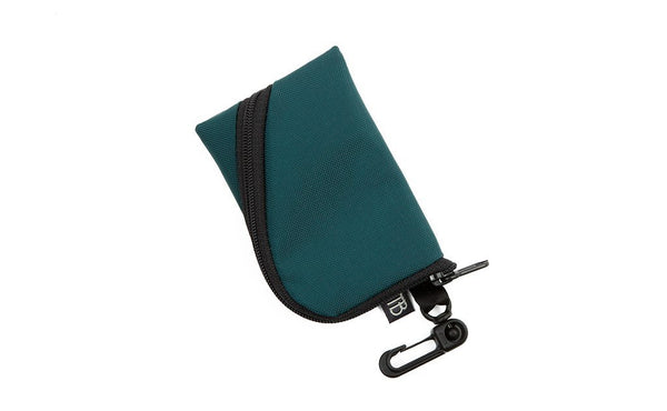 A Super Mini Ghost Whale Pouch in Seapine Green (dark green).